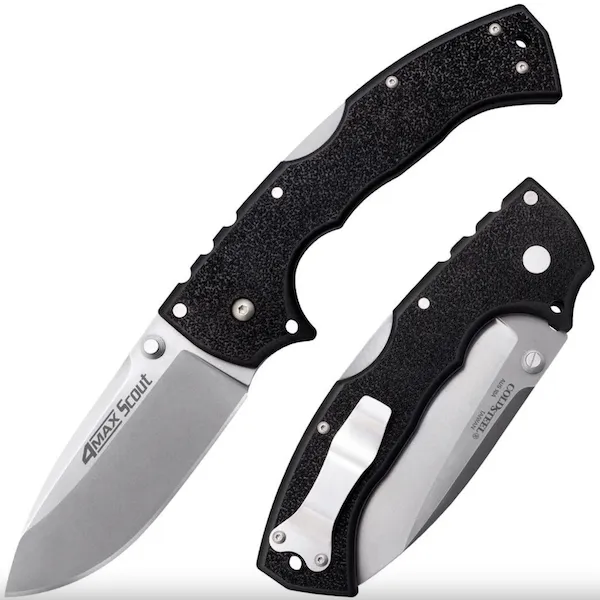 Cold Steel 4-MAX Scout Knife 4 In Blade 10 In Overall Length AUS10A - View 2