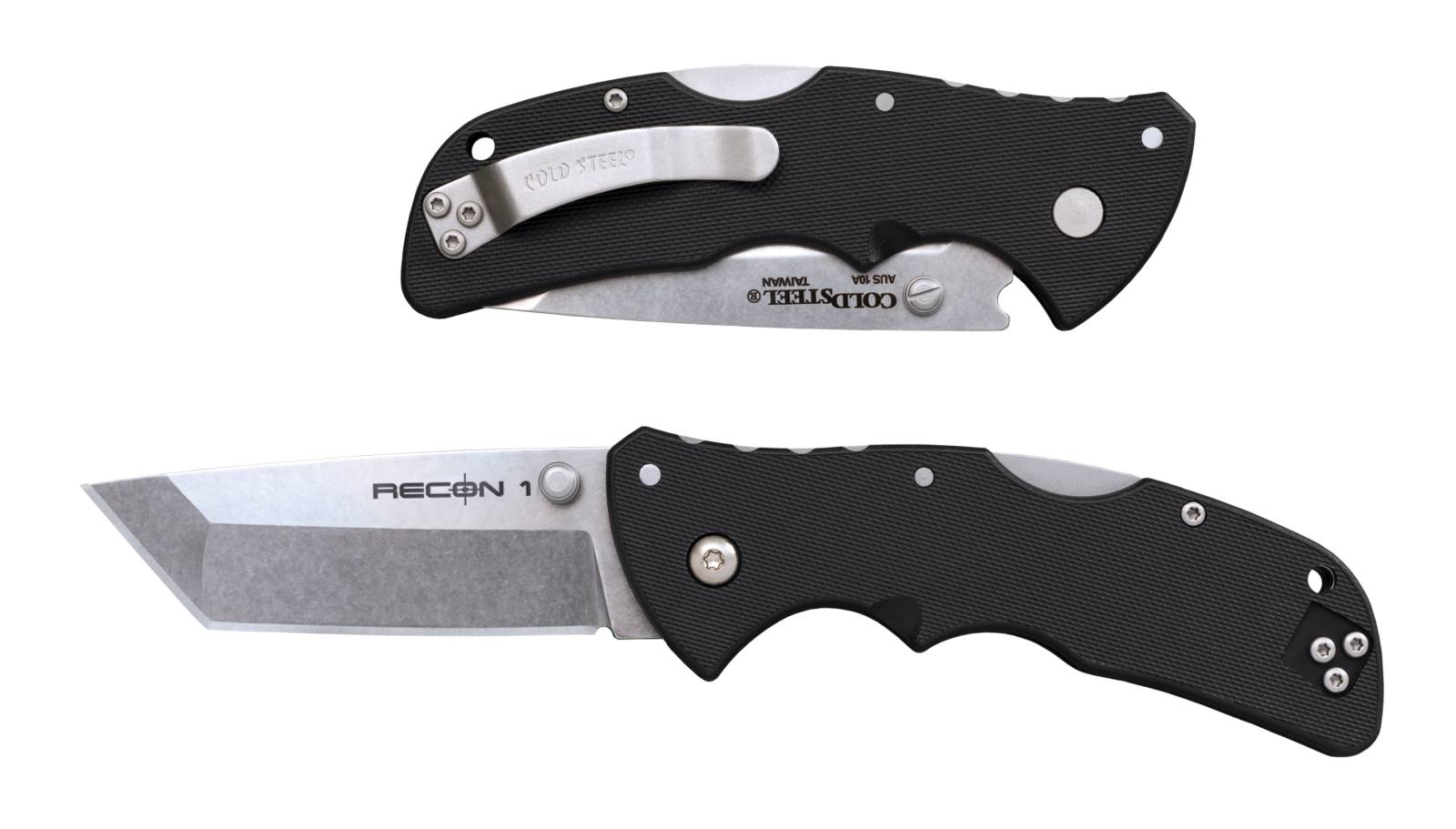 Cold Steel Recon 1 Mini CS27BAT 3 In Tanto AUS-10A GRN Handle - View 2