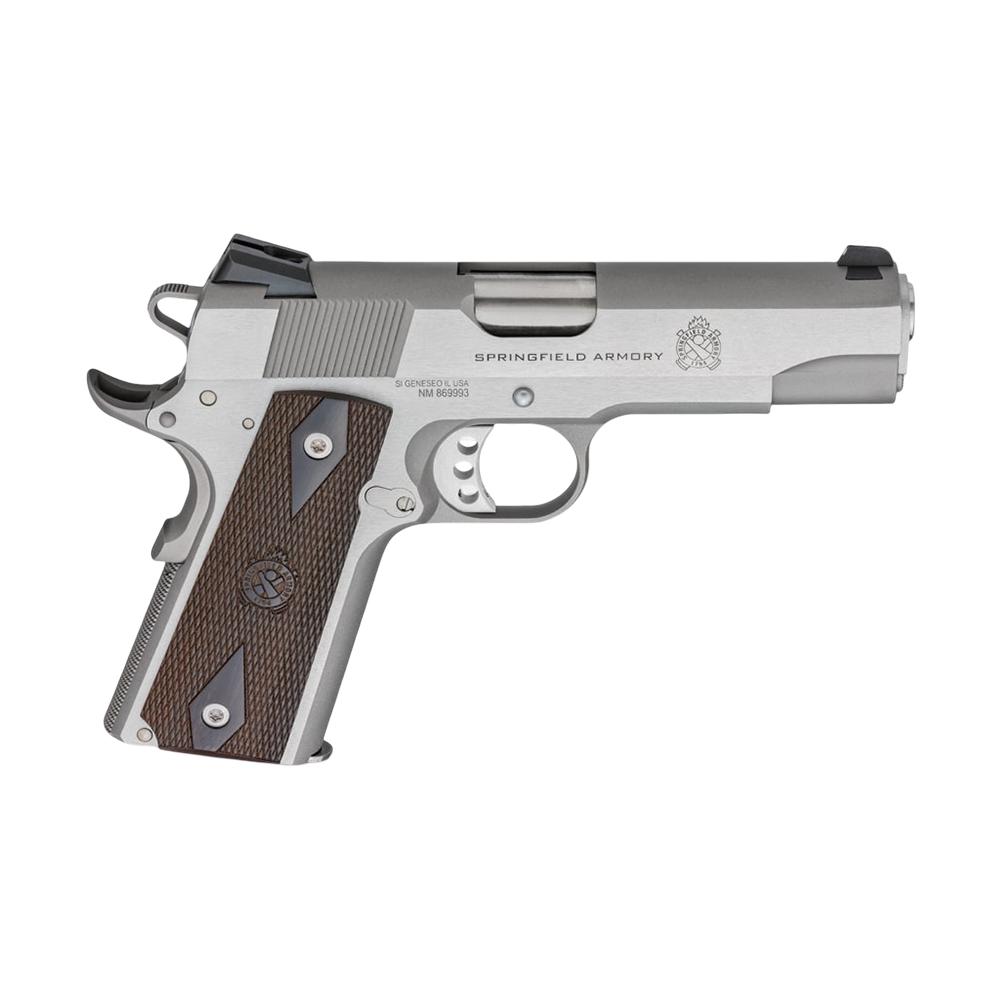 Springfield Armory 1911 Garrison PX9417S 9mm 4.25" Barrel Stainless with Wood Grips - View 2