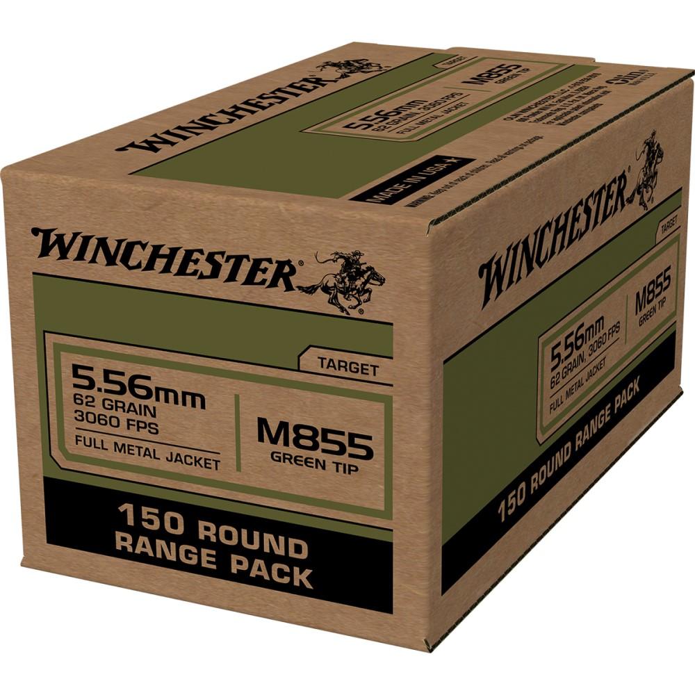 Winchester M855 5.56x45 62 Grain FMJ Green Tip 600 Rounds - View 2