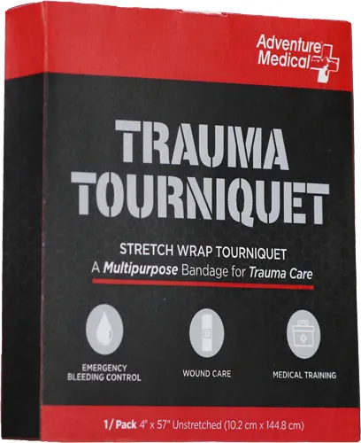 Adventure Medical Kits 20640017 Trauma Tourniquet 4"x57" Black Rubber - View 2