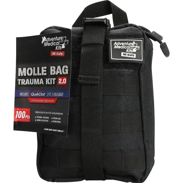Adventure Medical Kits 20640303 MOLLE Trauma Kit 2.0 Black 9.5"x4.25"x6" - View 2