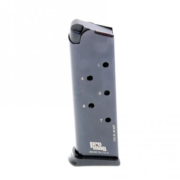 ProMag COL02 1911 Government 7rd .45 ACP Blued Steel Magazine - View 2