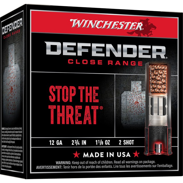 Winchester Defender 12 GA 2.75 In 1 1/8 oz #2 Shot 25/Box - View 2