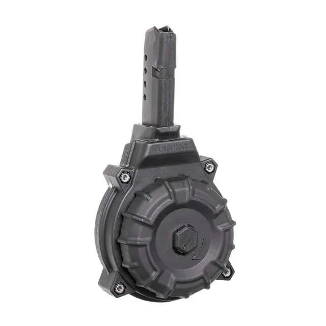 Pro Mag DRM-A14 Glock 43 9mm 50-Round Black Polymer Drum Magazine - View 2