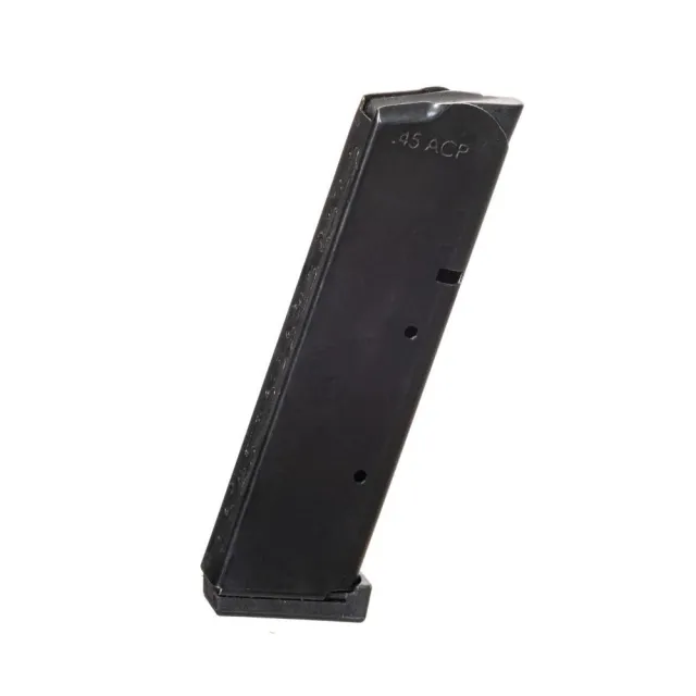 ProMag 1911 .45ACP 8-Round Steel Magazine - Black, Heat-Treated with Polymer Base - View 2