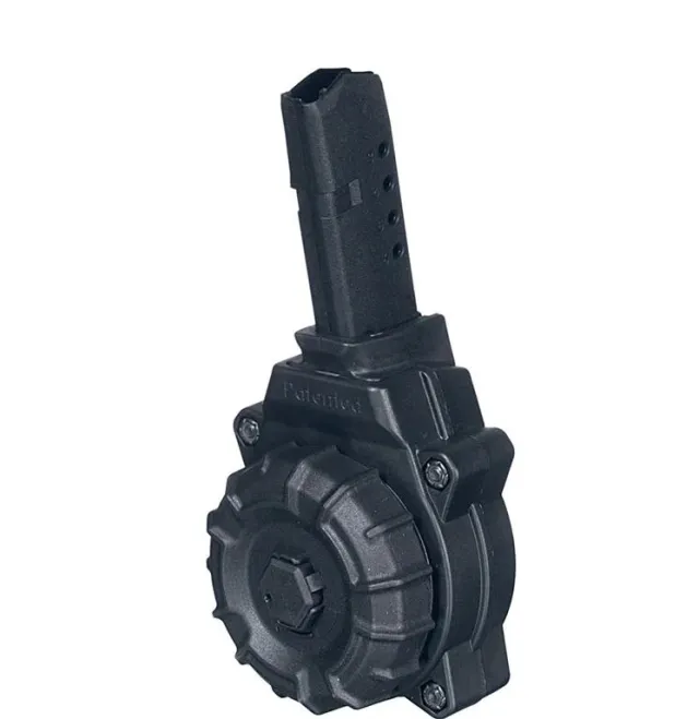 Pro Mag DRM-A38 Glock 42 .380 ACP 32-Round Black Polymer Drum Magazine - View 2