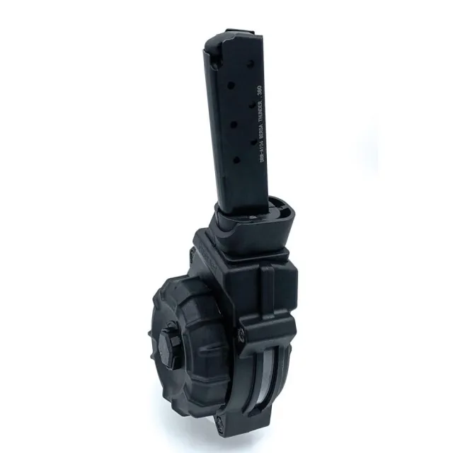 ProMag DRMA104 30rd Drum Magazine .380 ACP Black for Bersa Thunder 380 - View 2