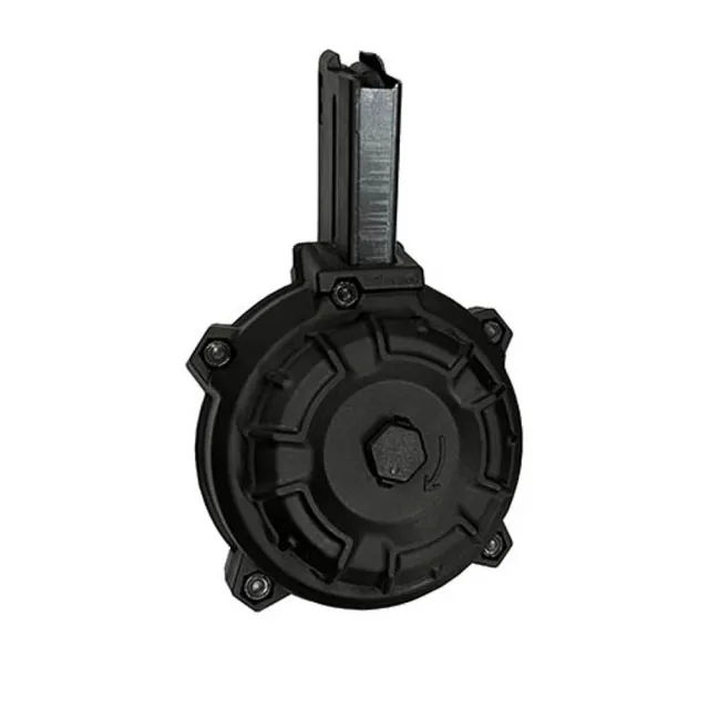 ProMag DRMA111 50rd Drum 7.62x39mm AR-15 Black Zytel Polymer - View 2