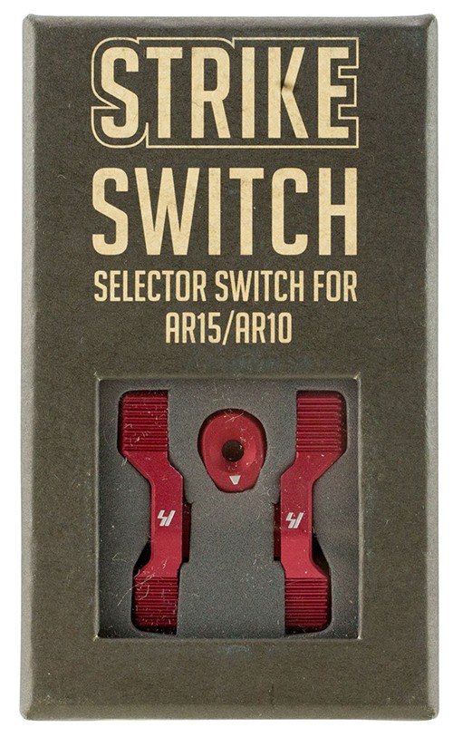 Strike Industries Ambidextrous AR Safety Switch Red Aluminum - View 2