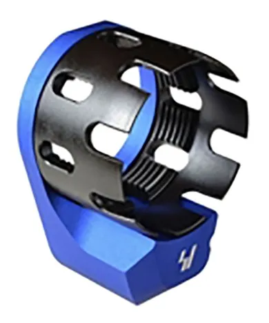 Strike SI-AR-ECN&EEP-BLUE AR-15 Castle Nut & Endplate Combo Blue Steel - View 2