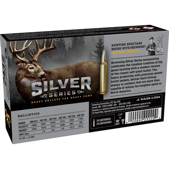 Browning Silver Series .243 Win Ammo 20 Rds 100 Gr PSP - View 3