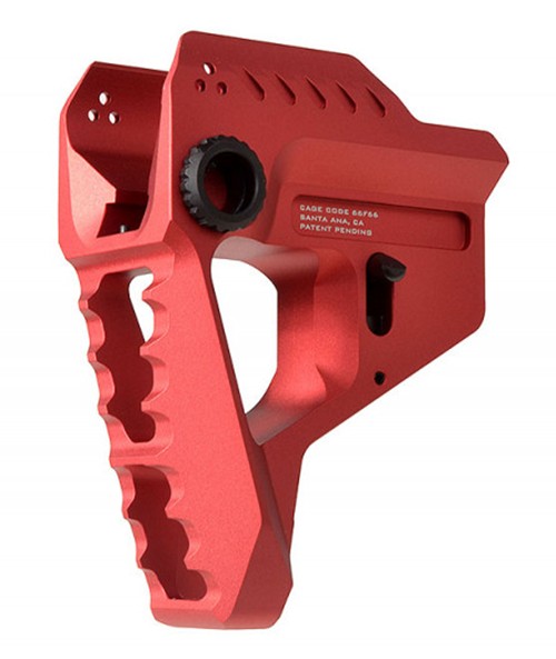 Strike Industries Pit Viper Stock Red Aluminum AR Platforms - View 2