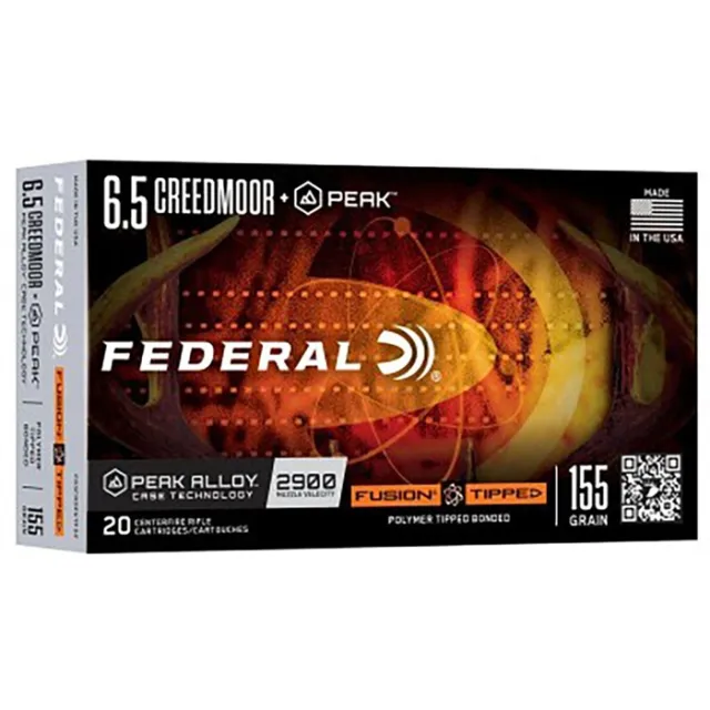 Federal Fusion Tipped 6.5 Creedmoor +Peak 155gr 20 Rounds - View 2