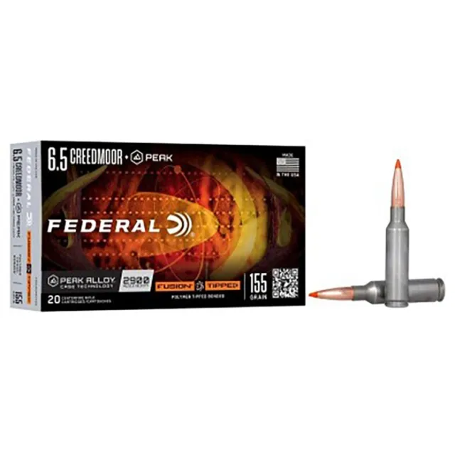 Federal Fusion Tipped 6.5 Creedmoor +Peak 155gr 20 Rounds - View 3