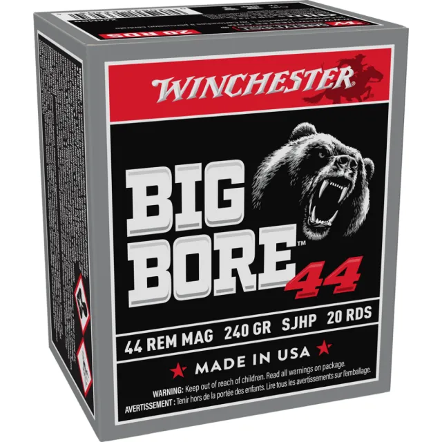 Winchester X44MBB .44 Rem Magnum 240 Grain Semi-Jacketed Hollow Point 20/Bo - View 2