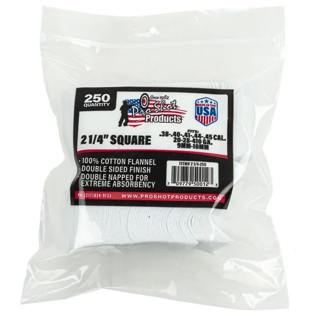 PRO-SHOT PRODUCTS Patches 38-45Cal/20-410 Ga 2.25" 250/Pack Bag (21/4-250) - View 2
