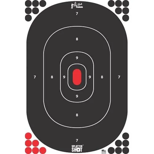 Pro-Shot Silhouette Target 12 x 17 Peel & Stick Bright Green 5-Pack - View 2