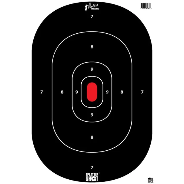 Pro-Shot Silhouette Splatter Shot 12x17 Target, Tag Paper, 8 Pack - SILH-INTP-8PK - View 2