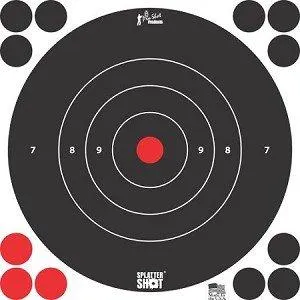 Splatter Shot 12 White Bull's-Eye Target 5/ct - View 2