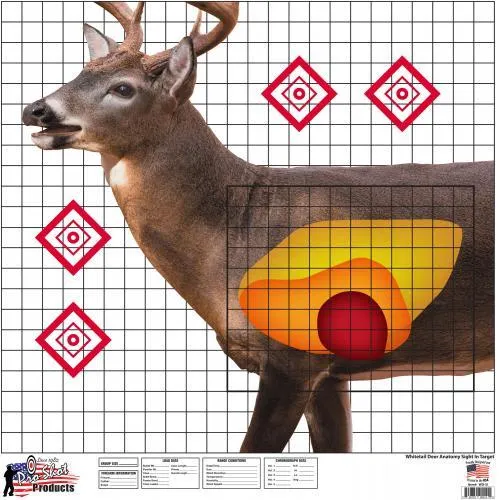 Pro-Shot WDSI-5PK Whitetail Deer Sight In Target 25 X 25 In 5-Pack - View 2
