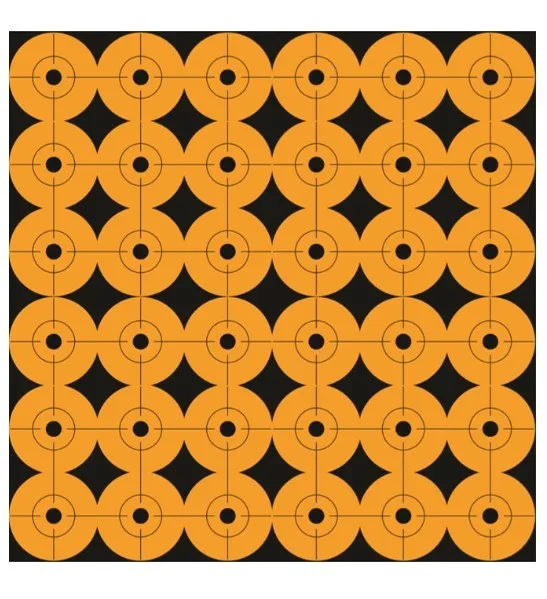 Pro-Shot 1RDOT360 Peel & Stick Target Dots Self-Adhesive Paper Orange 1" Dot 10Pack/360Targets - View 2