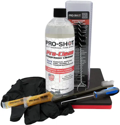 Pro-Shot SPR-CLNG-KIT Suppressor Cleaning Kit 16 oz Cleaner & Brushes - View 2