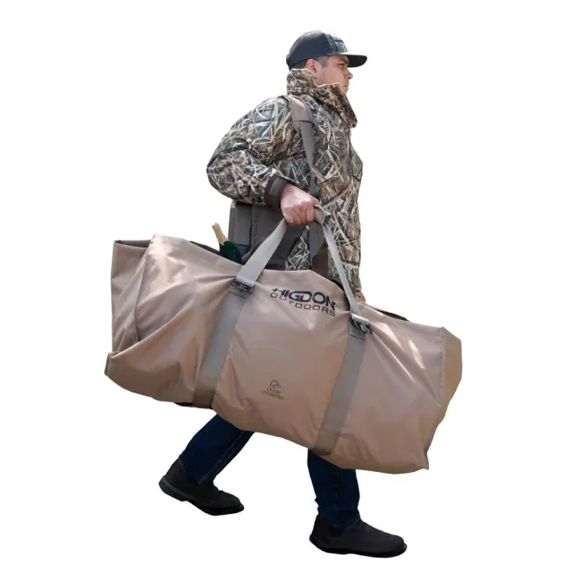 Higdon Outdoors 37124 X-Slot Decoy Bag Tan 600D Polyester 36"x24"x16" - View 2