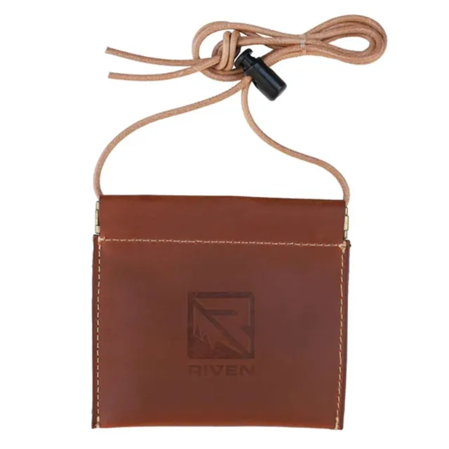 RIVEN 65700 Leather Diaphragm Call Pouch with Lanyard - View 2