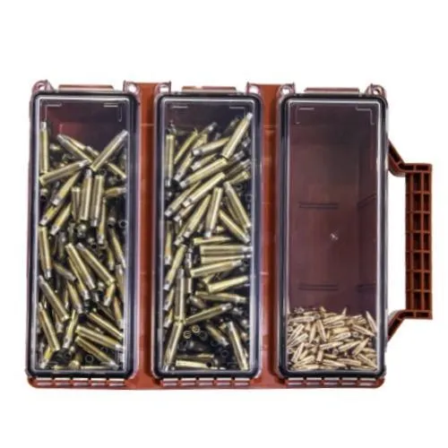 Berry's 49667 Tri-Can Triple Ammo Can Red Plastic with Cam-Lock Latch - View 2