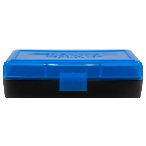 Berry's Ammo Box #401 - .380 cal/9mm 50/rd Blue/Black - View 2