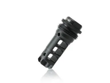 Lantac USA DGN556BASR Muzzle Brake 223/5.56 1/2-28 Nitride Black - View 2