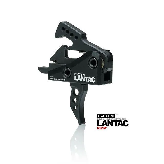 Lantac USA E-CT1 Trigger AR-15 3.5 lb Curved Black Anodized S7 Steel - View 2
