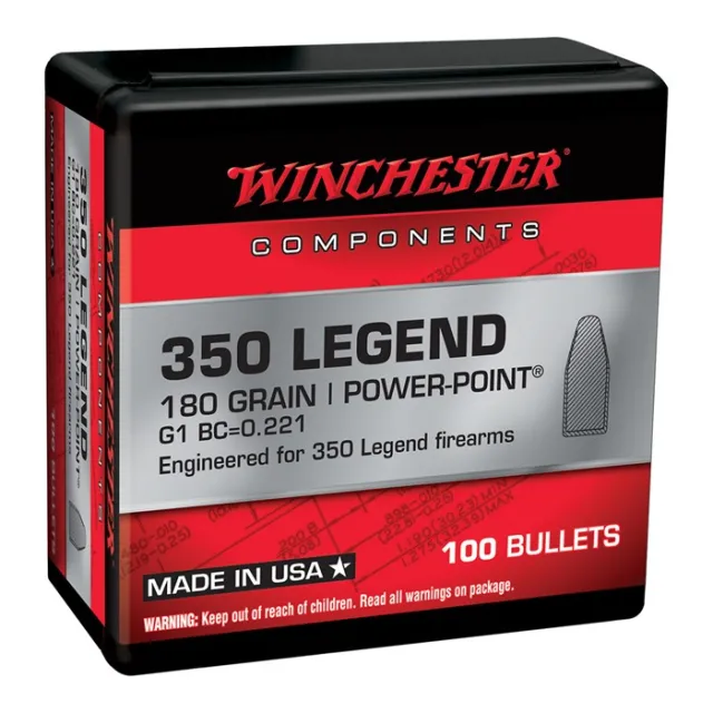 Winchester Ammo WB350M145X Centerfire Rifle Reloading 350 Legend 145 gr Metal Case - View 2
