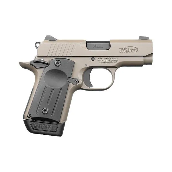 TriStar Protoge X 9mm 3.2In 7+1 Single Action FDE Black Grips - View 2