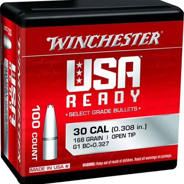 Winchester WBR30168 Centerfire Rifle 308 Win 168 gr Open Tip 100 Box - View 2