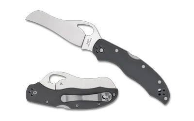 Spyderco BY24GPGY Gooney Folding Knife 3.46" Hawkbill 9Cr14MoV Blade - View 2