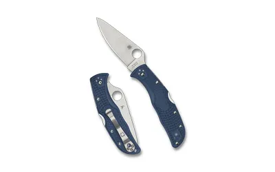 Spyderco Endela Lightweight Folding Knife 3.41" Drop Point Blade 8.1" - View 2
