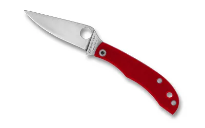 Spyderco C137GRDP Honeybee Red G-10 Folding Knife - View 2