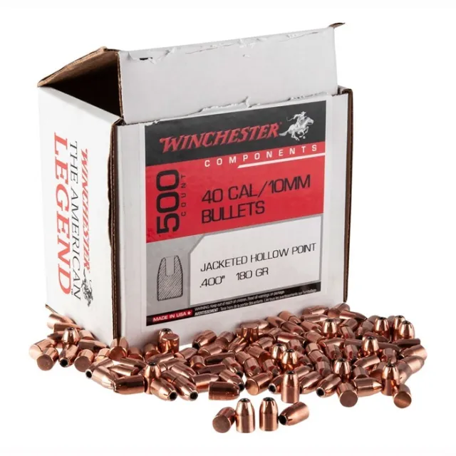 Winchester .40/10mm Caliber 180gr JHP Bullets - 500 Per Box - View 2