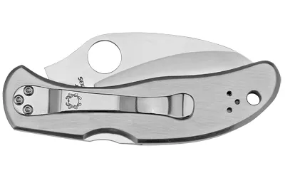 Spyderco C08S Harpy 2.75" Serrated VG-10 Blade Stainless Handle Folder - View 3