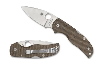 Spyderco Native 5 C41MPCW5 2.95 Inch Brown Canvas - View 2