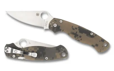 Spyderco Paramilitary 2 C81GPCMO2 3.45 In CPM S30V Camo G-10 - View 2