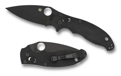 Spyderco C101GPBBK2 Manix 2 Black G10 Knife - View 2