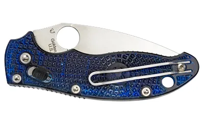 Spyderco C101PBL2 Manix 2 Trans-Blue Knife CTS-BD1 Blade - View 3