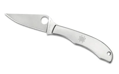 Spyderco C137P HoneyBee Slipit Stainless Steel Plain Knife - View 2