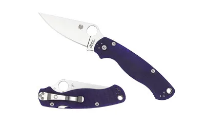 Spyderco C81GPDBL2 Para Military 2 Folding Knife 3.42" CPM S110V Blade - View 2