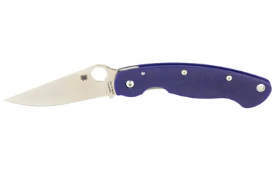 Spyderco C36GPDBL Military 4" Folding Knife, CPM-S110V, Dark Blue G-10 - View 2