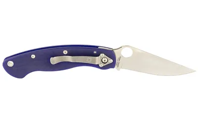 Spyderco C36GPDBL Military 4" Folding Knife, CPM-S110V, Dark Blue G-10 - View 3