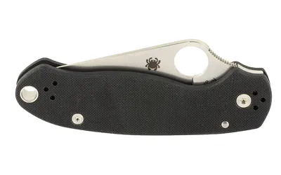 Spyderco Para 3 Folding Knife CPM-S30V Plain 2.95" Black G10 C223GP - View 4